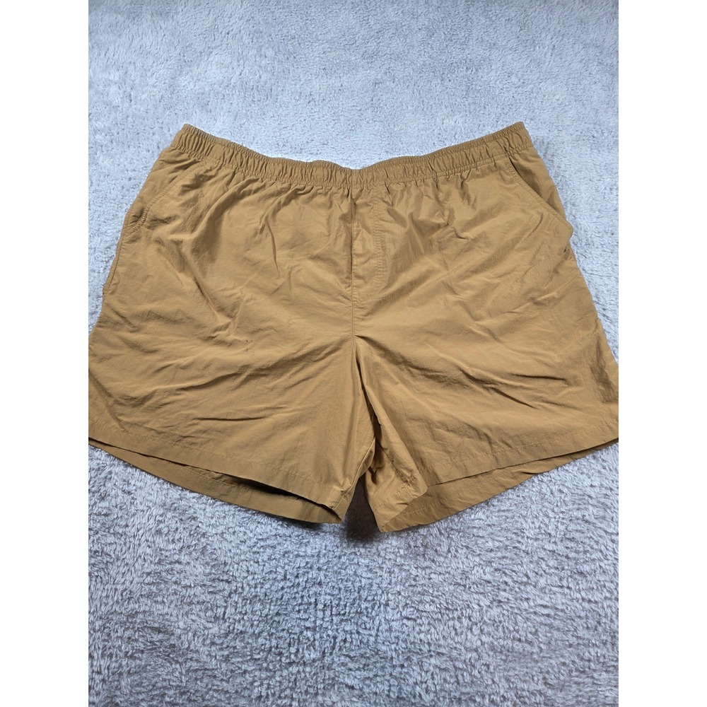 Columbia Swim Trunks XXL Tan Mens PFG Hiking Shorts Elastic Waist Mesh Lined